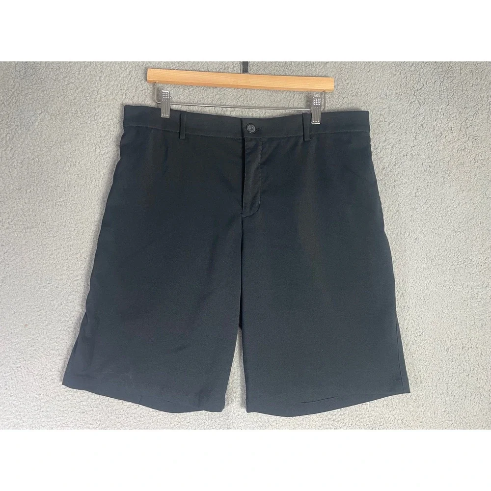 Nike Golf Dri-FIT Shorts Mens 36 Black Flat Front Performance Athletic